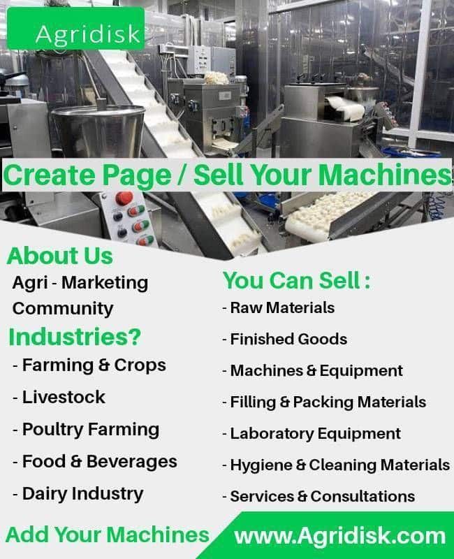 Create Page / Sell Dairy and Food Industry Machines
