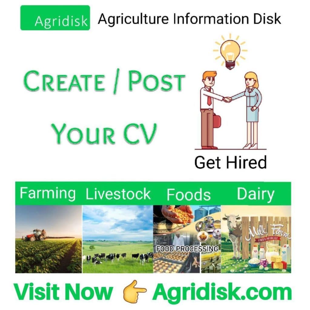 post your agriculture cv