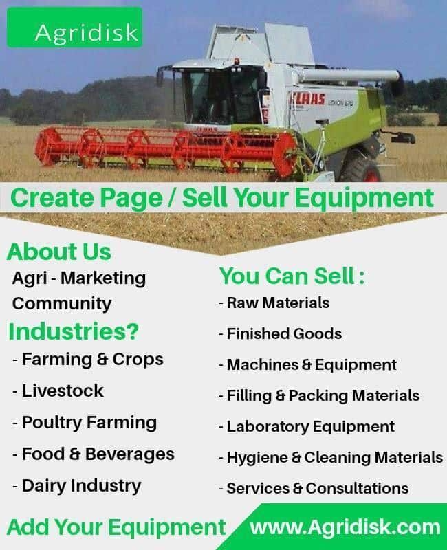 Create Page / Sell Agricultural Equipment