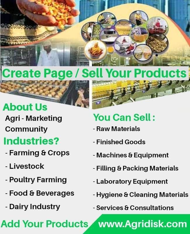 Create Page / Sell Food Ingredients & Products