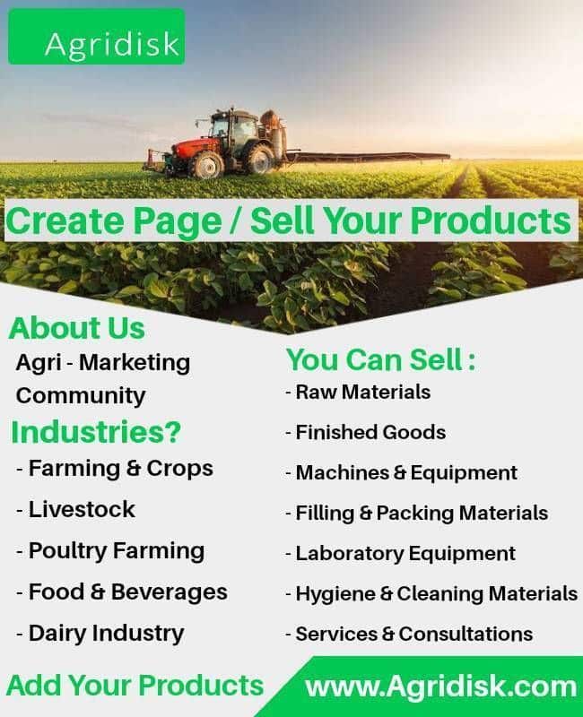 Create Page / Sell Agricultural Products