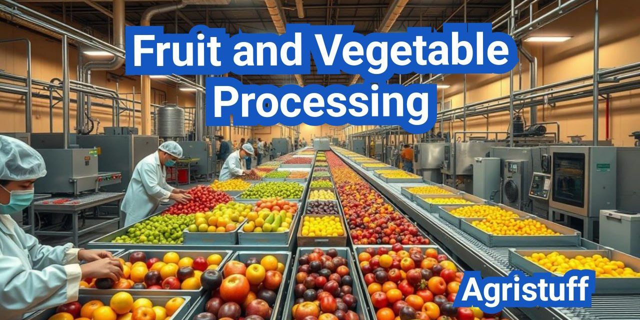 Fruit and Vegetable Processing: Washing, Cutting, and Preservation Methods